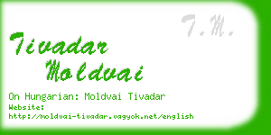 tivadar moldvai business card
